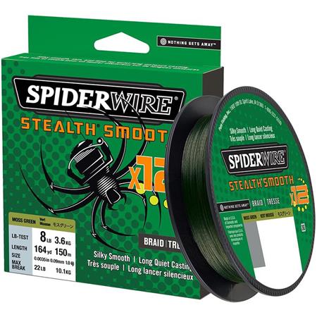 SPIDERWIRE X8 Stealth Smooth 0.07mm 300m 6kg Moss Green