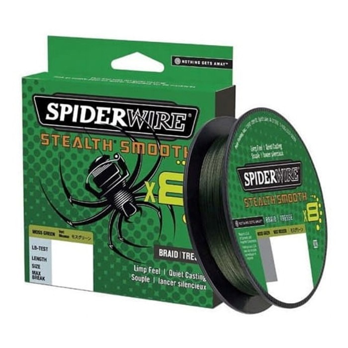 SPIDERWIRE X8 Stealth Smooth 0.07mm 150m 6kg Moss Green
