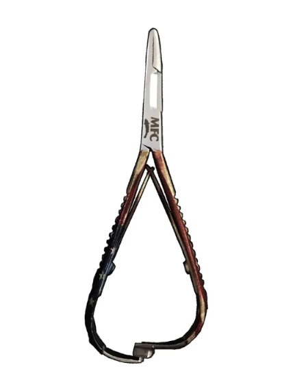MITTEN SCISSOR CLAMP -RIVER CAMO 5'' AMERICAN PRIDE