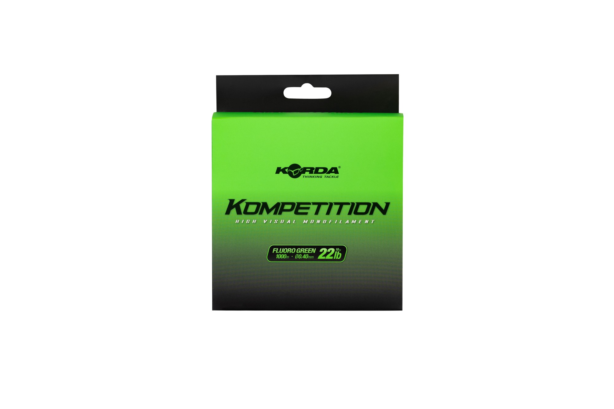 KOMPETITION HIGH VISUAL MONOFILAMENT FLUORO GREEN 1000M 0.40MM