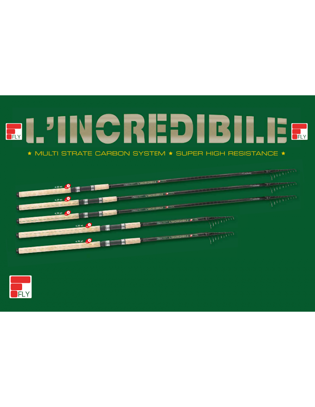 FLY INCREDIBILE CANNA MT. 4,20 AZ.3 10-50GR