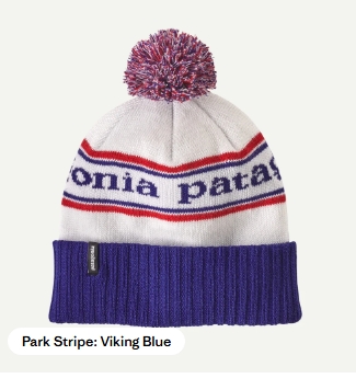 Powder Town Beanie COL. Park Stripe Viking Blue ALL