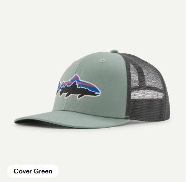 Fitz Roy Trout Trucker Hat Cover Green One Size