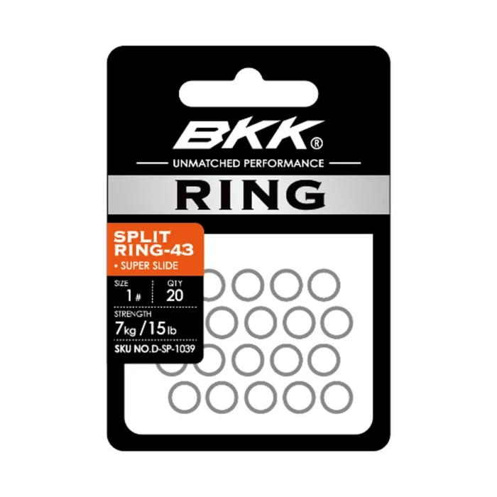 BKK Split Ring-43 SS – size 4 – 14kg/31Lb – Qty 20