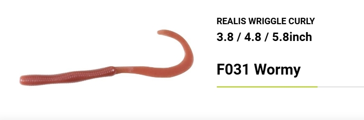 DUO Realis Wriggle Curly 3.8" #F031 Wormy