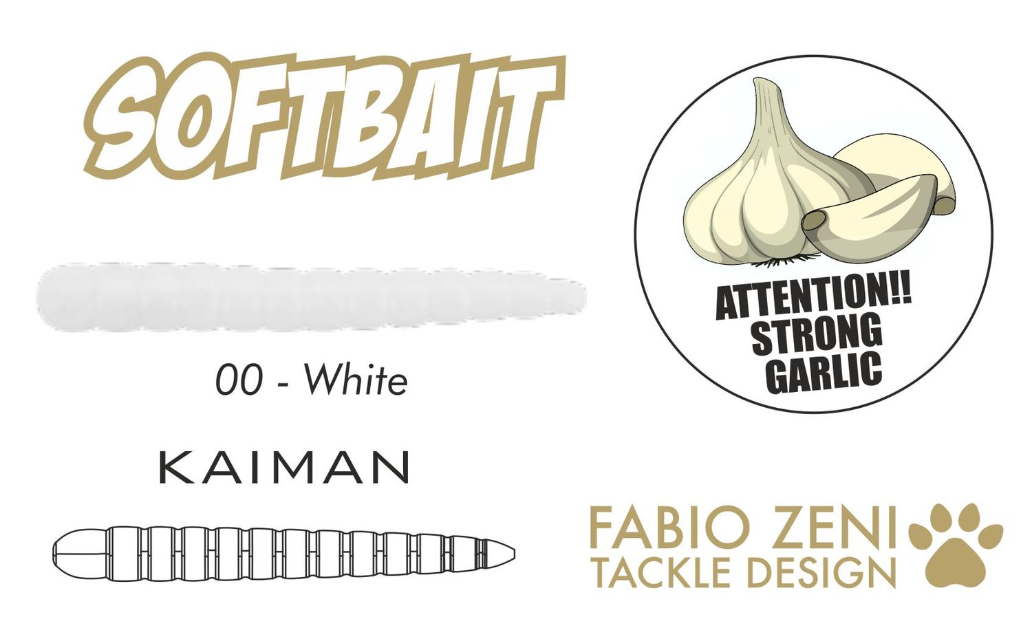 KAIMAN GARLIC 2" 00 WHITE 7pc