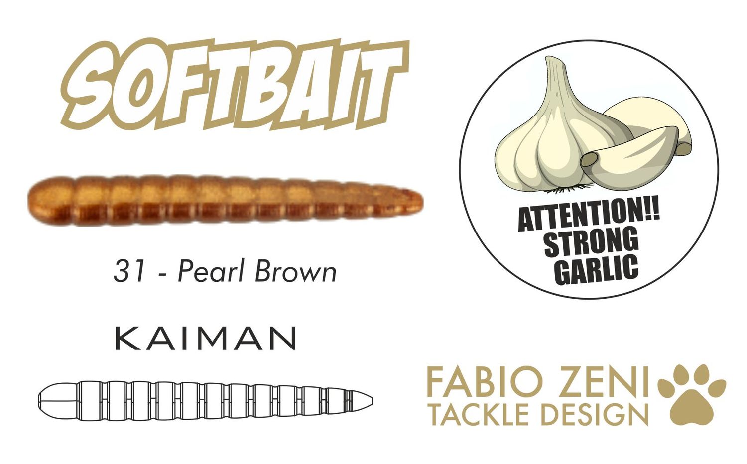 KAIMAN GARLIC 2" 31 PEARL BROWN 7pc