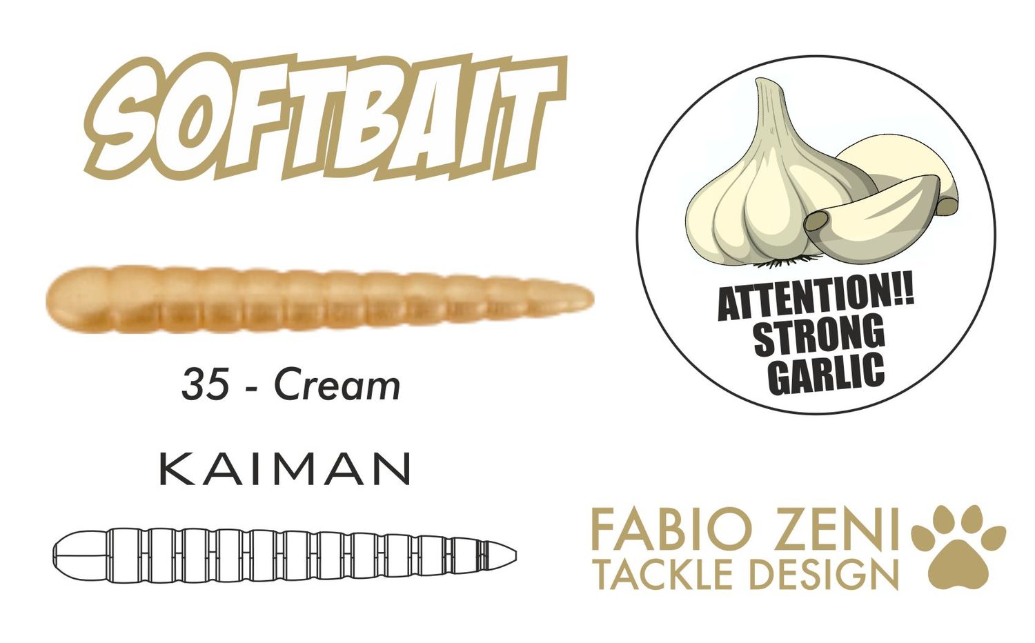 KAIMAN GARLIC 2" 35 CREAM 7pc