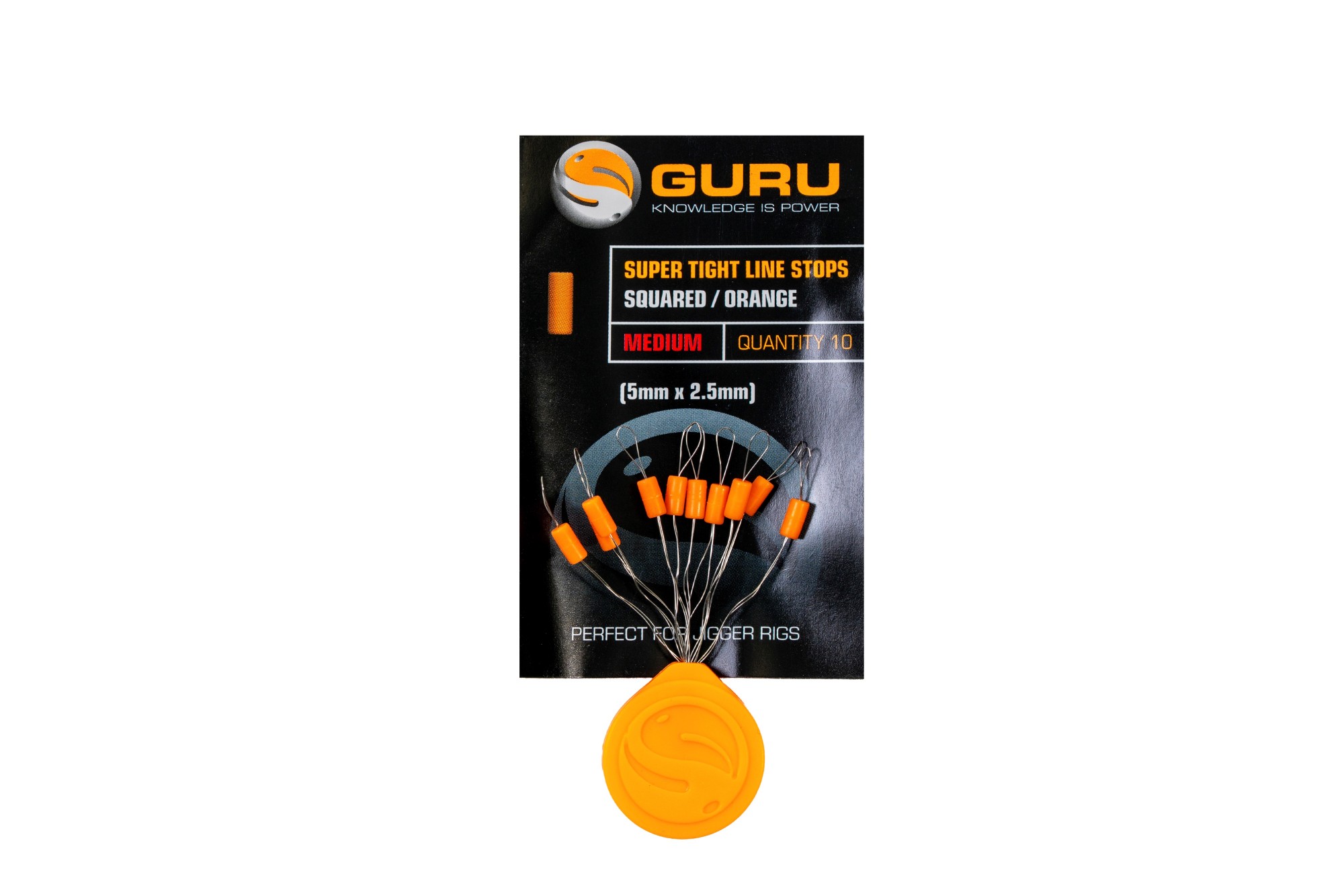 Super Tight line Stops Squared Orange | Medium