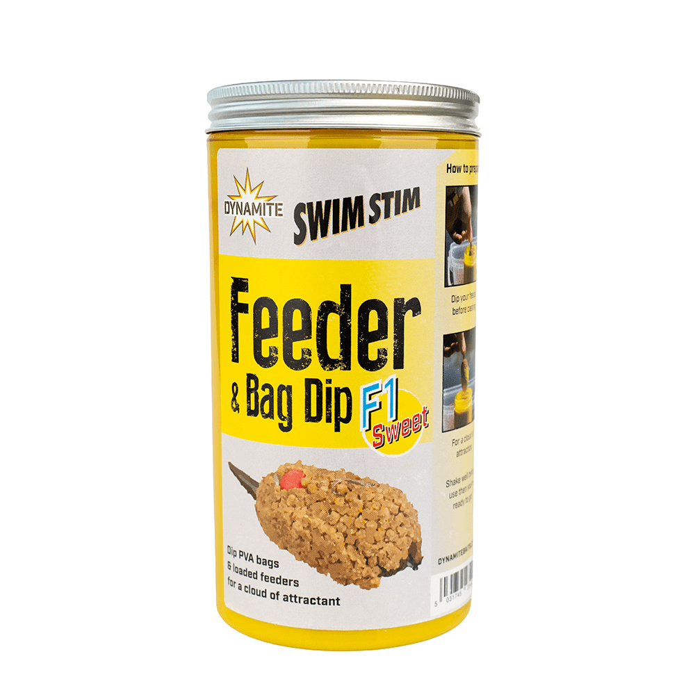 	SWIM STIM FEEDER & BAG DIP 500ML F1 SWEET