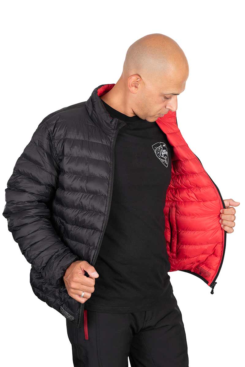 Rage reversible Quilted Jacket TG.XXL Nero/Rosso