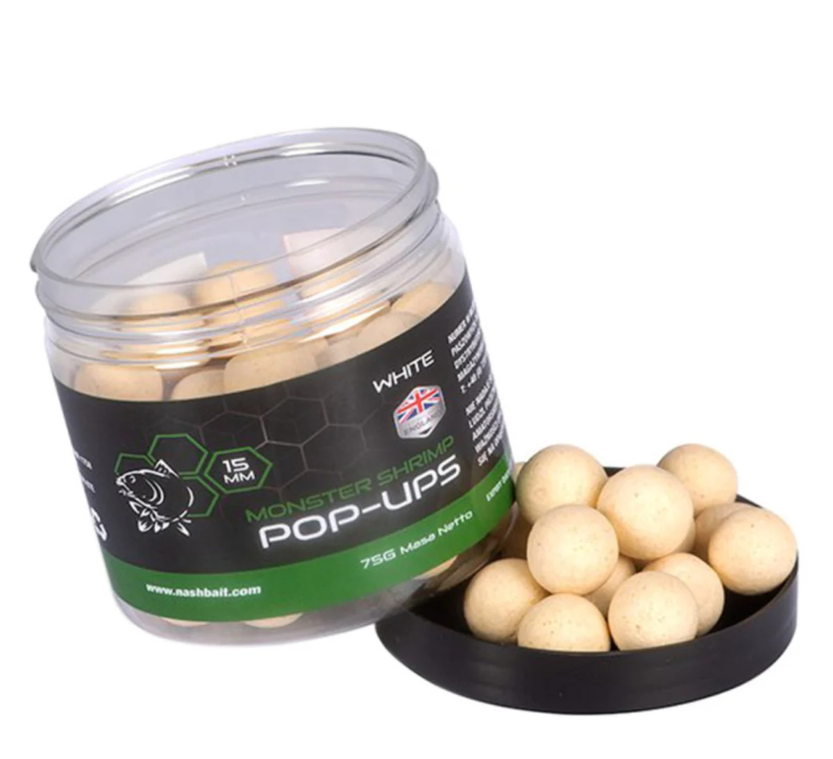 Monster Shrimp Pop Ups 15mm 75g White