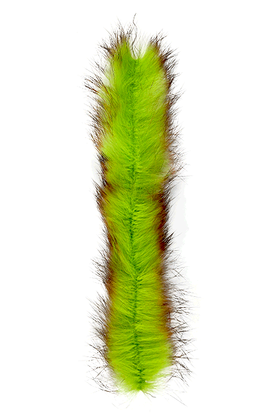 Bunny Brush - 2 Tone Barred Chartreuse/Orange