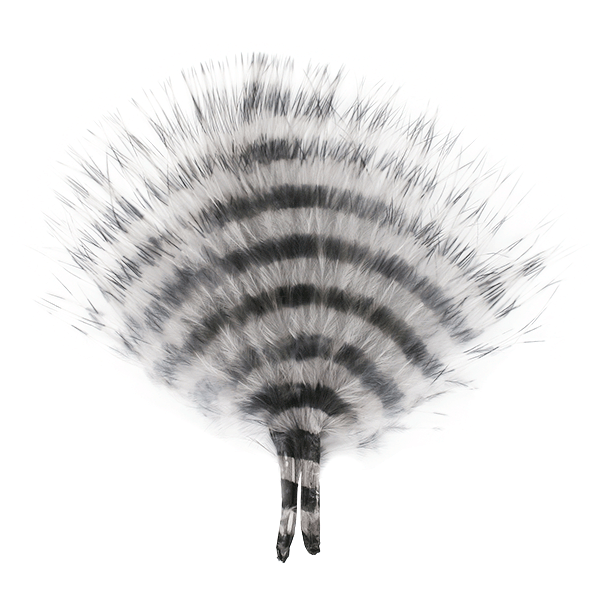 Barred Marabou - Grey/Barred Black