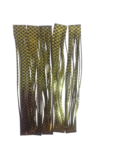 SiliLegs Black and Gold Barred 110 legs - 1mm 