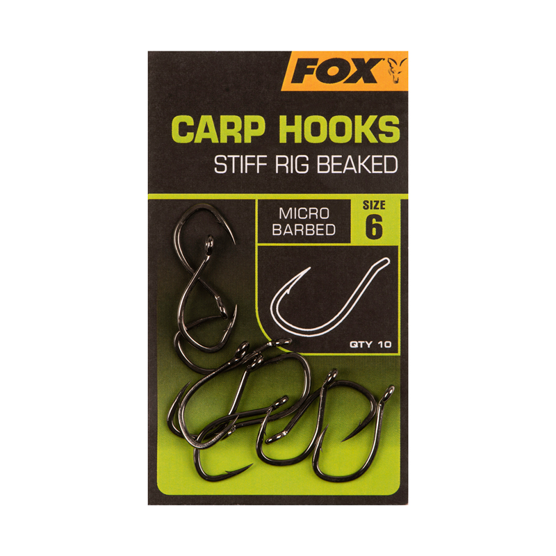 Fox Carp Hooks - Stiff Rig Beaked - size 6